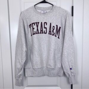 VTG Champion Texas A&M University Aggies Reverse Weave Crewneck Sweatshirt Small